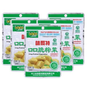 味聚特口口脆榨菜五连包60g*5