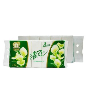 清风马蹄莲实芯短卷纸1800g