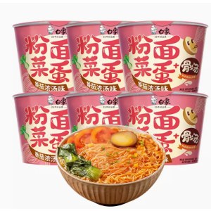 白象粉面菜蛋番茄浓汤味158g